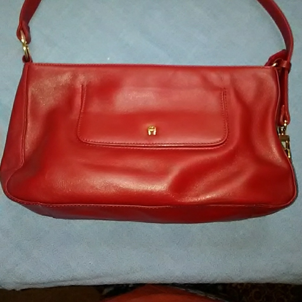 Etienne Aigner scarlet red purse